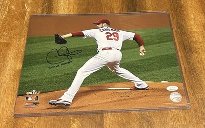 Foto automática 11 X 14 de Chris Carpenter Cardinals “2011 WS CHAMPS” con JSA # WPP562462 Foto 1 de 2