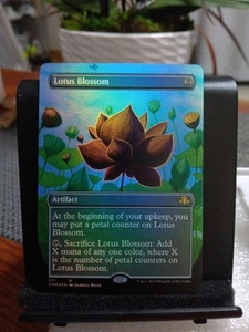 MTG Lotus Blossom 451 Foil Borderless Dominaria Remastered Magic The Gathering - Picture 1 of 2