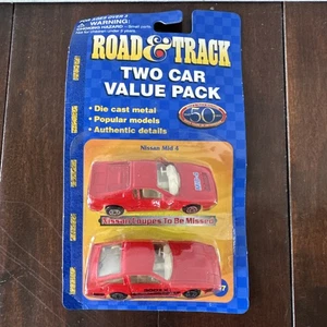 Road & Track Two Car Value Pack Die Cast Nissan Mid 4 and Nissan 300ZX #17 NEW - Picture 1 of 3