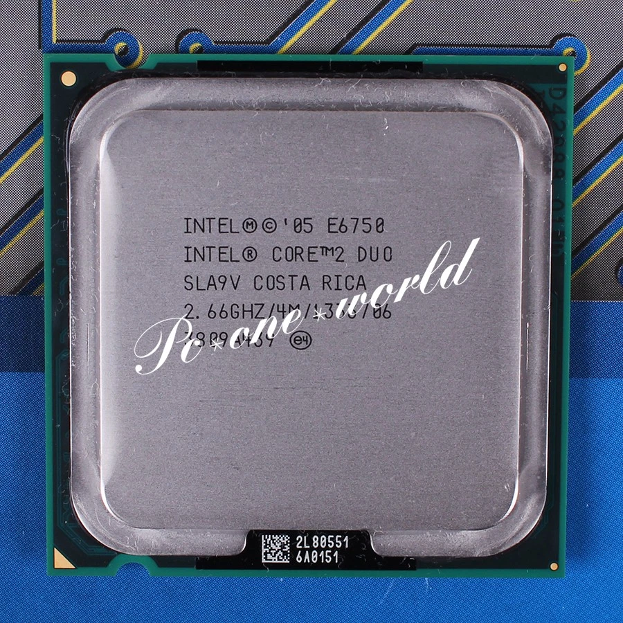 100% OK SLA9V Intel Core 2 Duo E6750 2.66 GHz Dual-Core Processor CPU - Image 1 of 1