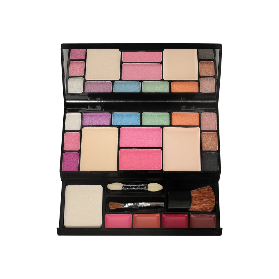 18 Colors Makeup Eyeshadow Lip Gloss Eyebrow Powder Blush Cosmetics Gift Set - Image 1 of 4