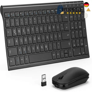 Clavier sans fil avec souris | Clavier ultra fin en aluminium - Photo 1/8