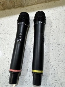 VOCOPRO 2 Black Wireless Microphones (9E,9F) (UHF-3205-9) - Picture 1 of 6