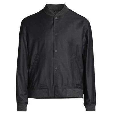 THEORY Wool Varsity Bomber Jacket S - Image 1 of 4