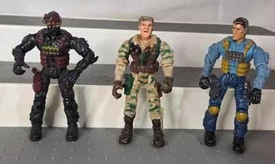 Lote De 3 Figuras De Acción De Colección 2003 Lanard The Corps 4"" Ejército Militar Foto 1 de 4