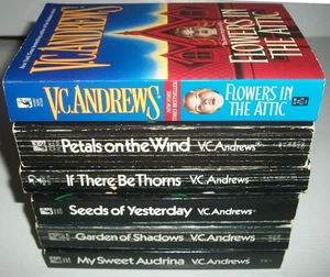 V. C. VC Andrews Dollanganger Lot 6 Full Set of 5 Keyhole #5 Sweet Audrina VGEX - Bild 1 von 9