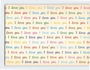 Impresión de texto de postal I Love You - Imagen 1 de 2