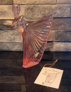 Fenton Pink Iridescent Glass Dancer Ballerina - Picture 1 of 8