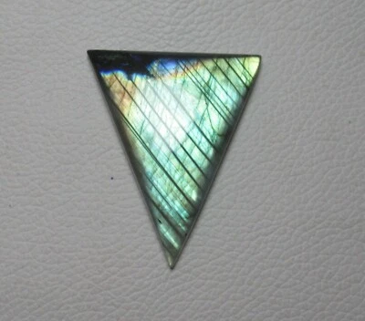 Labradorite Cabochon Trillion Shape 80.35  Cts Natural Loose Gemstone G 7728 - Image 1 of 3