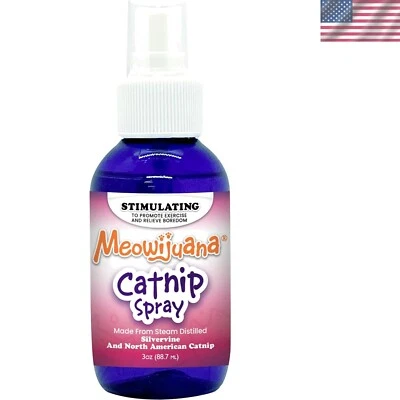 Catnip and Silvervine Spray 3oz – Enhance Playtime, Reduce Boredom & Anxiety - Image 1 of 2