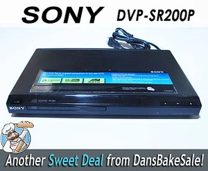 Sony DVP-SR200P Reproductor de CD/DVD Multicanal, Escaneo Progresivo - ¡Funciona Muy Bien! - Imagen 1 de 10