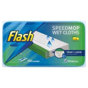 Flash Speedmop Feuchttücher Zitrone Multi-Oberflächen Nachfüllpackungen 24 Stück - Bild 1 von 5