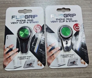 LOT OF 2 FLIPGRIP Phone Ring Vent Clip & Stand w/360 Degree Rotation T31 - Picture 1 of 2