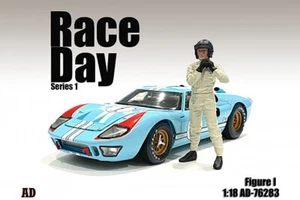 Race Day 1 1:18 Scale American Diorama Figure I Man Guy Male 4" Helmet ON - Picture 1 of 2