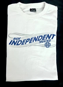Independent Trucks Co NHS Men’s XL White Graphics Logo T-Shirt EUC! - Picture 1 of 4