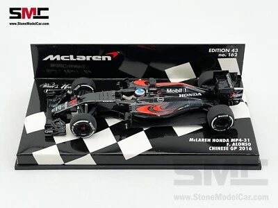 McLaren F1 MP4-31 #14 Fernando Alonso Chinese GP 2016 1:43 MINICHAMPS 530164314 - Image 1 of 4