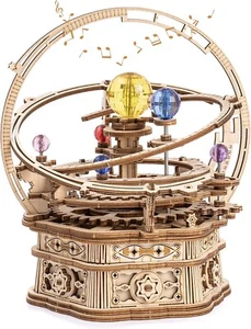 Rokr 3D Rompecabezas de Madera Hágalo usted mismo Caja de Música Noche Estrellada 84 piezas Orrery Caja de Música Pascua - Imagen 1 de 15