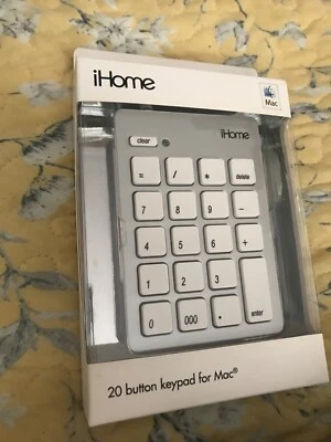 Brand New iHome Wired USB Numeric 20 Button Keypad Mac (IMAC-A210S) - Image 1 of 4