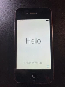 Apple iPhone 4 - 16GB 32GB- Black (Unlocked) A1332 (GSM) - Picture 1 of 5