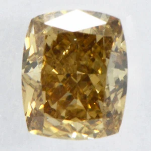 Loose Cushion Shape Diamond Natural Fancy Brown VS1 IGI Certified 0.54 Carat - Picture 1 of 6