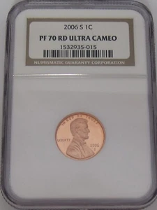 2006-S Lincoln Memorial Cent NGC PF70 RED ULTRA CAMEO - Perfect GEM GRADED PROOF - Picture 1 of 5