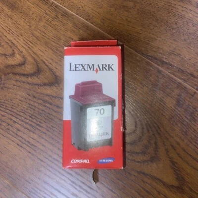 Lexmark 70 Black Ink Cartridge 12A1970 New and Sealed in Foil Package - Image 1 of 3