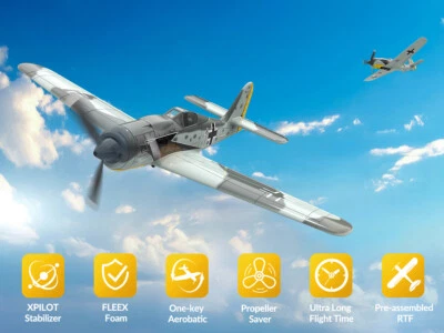 Volantex FW190 RC Plane 2.4G 6-Axis 4CH EPP 400mm Fixed Wingspan RC Fighter - Image 1 of 4