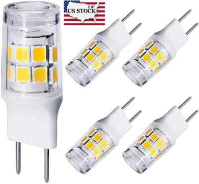 5X G8 LED Bulb 3W T4 Equivalent to G8 Halogen Bulb 20W-25W For Puck Light 6000K - Image 1 of 4