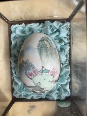 Œuf Japonnais Peint Style Faberger - Photo 1/2
