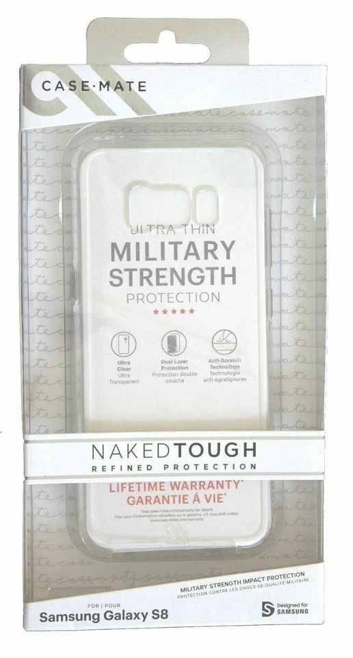 Funda Case-Mate Desnuda Resistente CLARA para Smartphone Samsung Galaxy S8 Transparente Foto 1 de 1