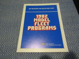 Folleto De Ventas De 1982 Ford Mustang Thunderbird Fairmont F150 Bronco - Imagen 1 de 3