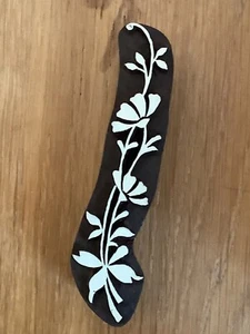 Blaudruck Stempel Bordüre Floral Stoffdruck Holz Textildruck Model Druckstock - Bild 1 von 1