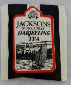 Vintage Jacksons of Piccadilly Darjeeling Tea ( SEALED TEA BAG ) NOT FOR USE - Picture 1 of 3