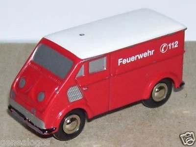 DIE CAST SCHUCO PICCOLO 1/90 HO #1553 DKW SCHNELLASTER FEUERWEHR FIRE POMPIER - Photo 1/3