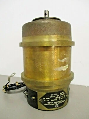 Receptor transmissor Henschel 15-021 Syncro para telégrafo Selts UN latão 1943  - Imagem 1 de 4