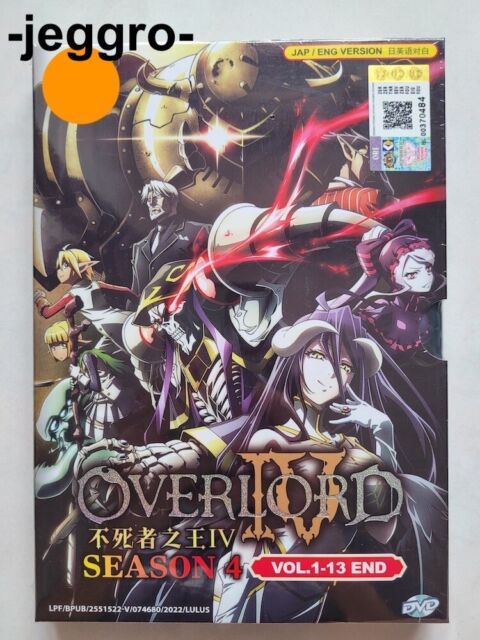 DVD Anime Overlord Season 1-4 Vol.1-52 End + 2 Movies English Dubbed &  Subtitle