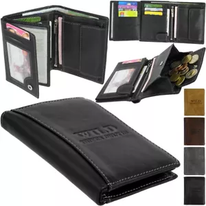 Leder Geldbörse Brieftasche Portemonnaie BAG STREET Geldbeutel WILD Geldtasche - Bild 1 von 30