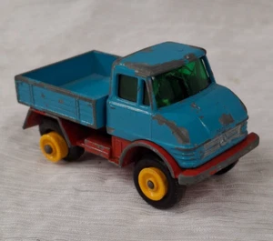 Vintage Matchbox Series No 49 Unimog Truck Made in England Lesney Yellow Hubs - Picture 1 of 8