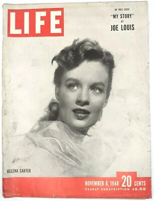 LIFE Magazine VTG Nov 8 1948 Helena Carter Joe Louis China Conflict Fire Trucks - Image 1 of 4