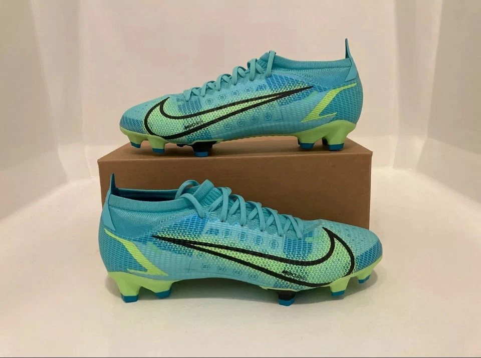 Nike Mercurial Vapor 14 Pro FG Blue Green Soccer Cleats Mens Size 12 CU5693-403 - Image 1 of 4