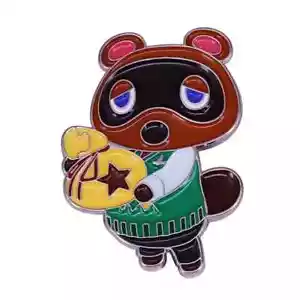 Animal Crossing New Horizons Tom Nook Metal Enamel Pin Badge, Game, Gift - Picture 1 of 1