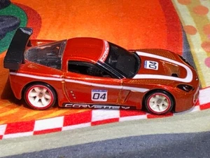 2010 Hot Wheels Speed Machines Corvette C6R Metallic Red #T4433 Loose - Picture 1 of 5