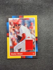 2022 Donruss 1988 Retro Shohei Ohtani Game Worn Patch /25 R88M-SO