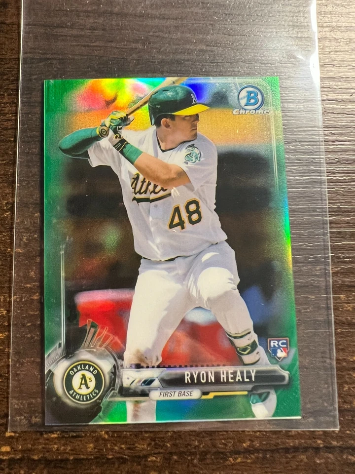 A119,796 - 2017 Bowman Chrome Mini Green Refractors #35 Ryon Healy/99 - Image 1 of 1