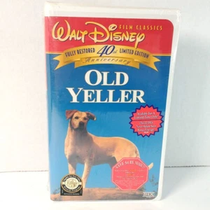 Disney Old Yeller Fully Restored 40th Anniversary VHS Clamshell NEW SEALED - Picture 1 of 2