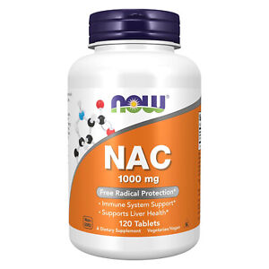 NOW FOODS NAC 1000 mg - 120 Tablets