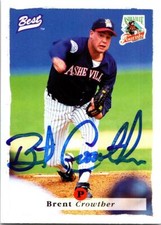 Brent Crowther autographed Baseball Card Asheville Tourists 1996 Best Rookie #68