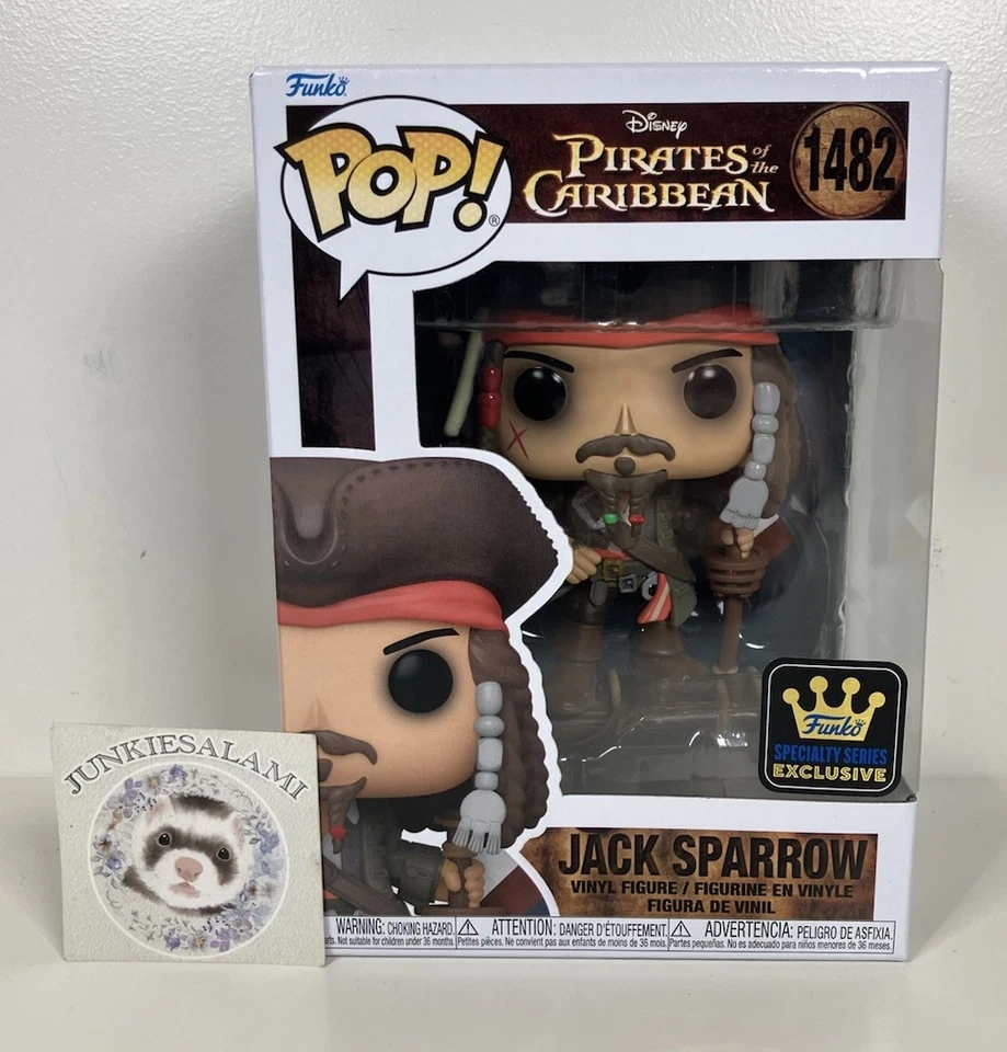 Pirates Caribbean #1482 Jack Sparrow Funko Pop! Vinyl Figure Specialty Exclusive - image 1 of 4