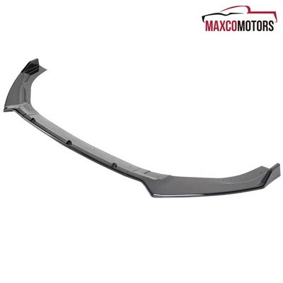 Bumper Spoiler Lip Fits 2014-2020 Volkswagen Golf GTI R MK7/7.5 Glossy Blk Foto 1 de 4