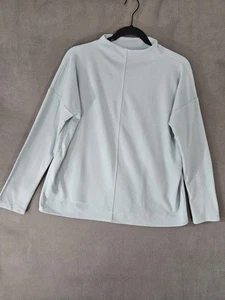 J Jill Damen XS Mockneck Shirt Langarm himmelblau weich Lagenlook - Bild 1 von 7